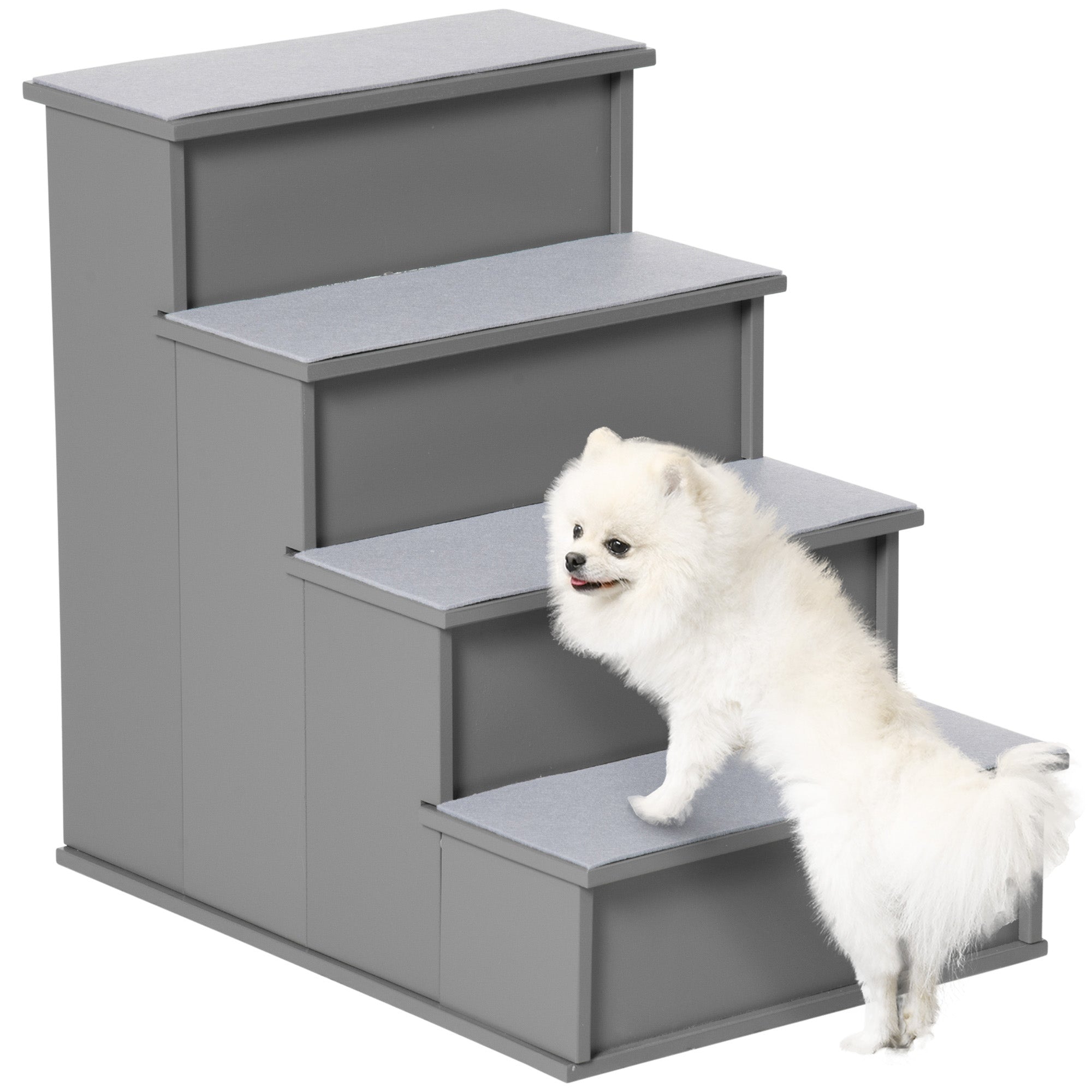 Dog Steps Pet Stairs for Bed Cat Ladder for Couch with Non-Slip Carpet, 15.7