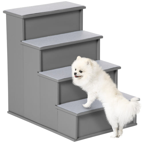 Dog Steps Pet Stairs for Bed Cat Ladder for Couch with Non-Slip Carpet, 15.7