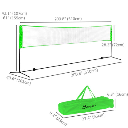 Portable Badminton Set, Pickleball Volleyball Net with 3 Shuttlecocks, 4 Rackets, for Indoor Outdoor, Beach, Backyard Badminton   at Gallery Canada