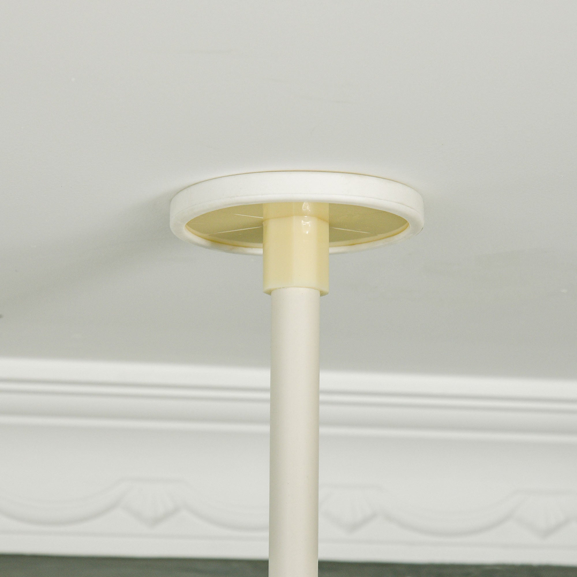 Floor to Ceiling Cat Tree with Scratching Post for Indoor Cats, Adjustable Height Cat Tower (91-102 Inches) with House, Bed, Beige Floor to Ceiling Cat Trees at Gallery Canada