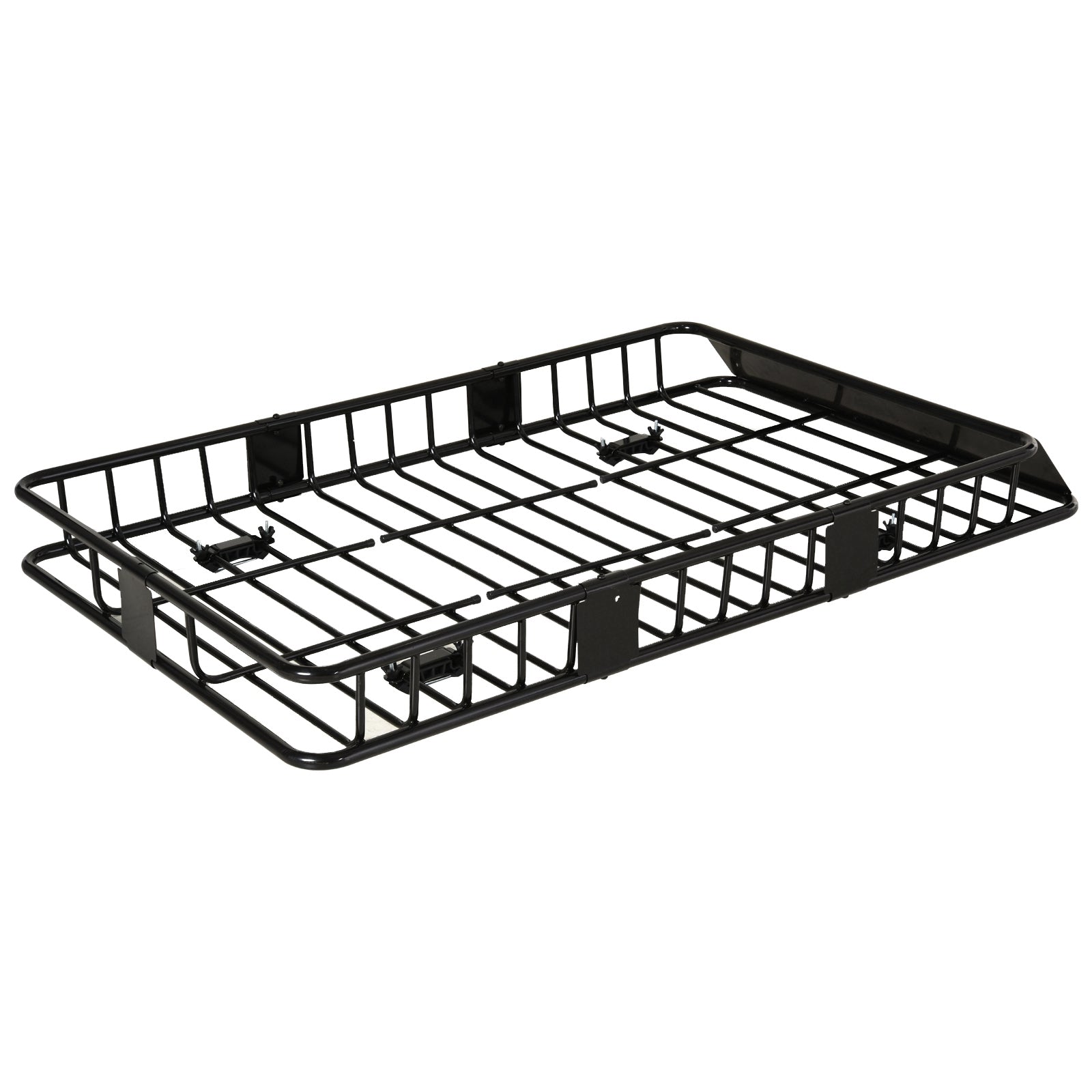 64"/43" x 39" Car Roof Rack, Length Adjustable, Universal Rooftop Cargo Carrier Basket with U-bolts, 220 lbs Capacity Automotive   at Gallery Canada