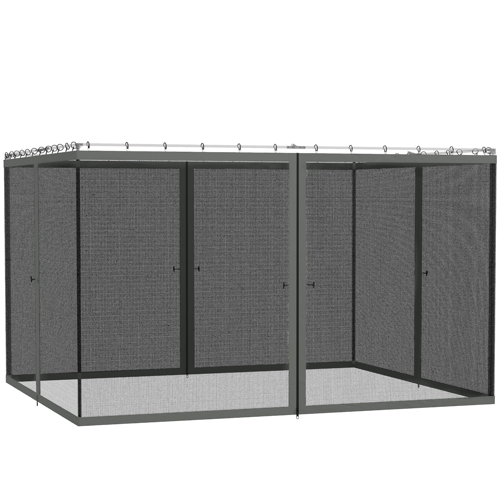 Replacement Mosquito Netting for Gazebo 10' x 12' Black Screen Walls for Canopy with Zippers, Dark Grey Gazebos at Gallery Canada