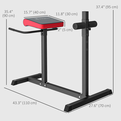 Back Extension Roman Chair, Hyperextension Bench with Adjustable Leg Roller for Back, Abdominal and Gluteal Training Weight Benches   at Gallery Canada