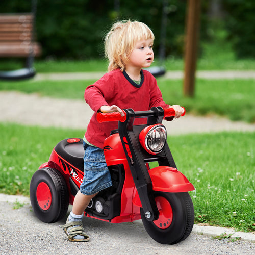 Foot to Floor Toddler Ride on Toy, Sliding Toddler Car with Music and Bubble, for 2-5 Years Old, Red