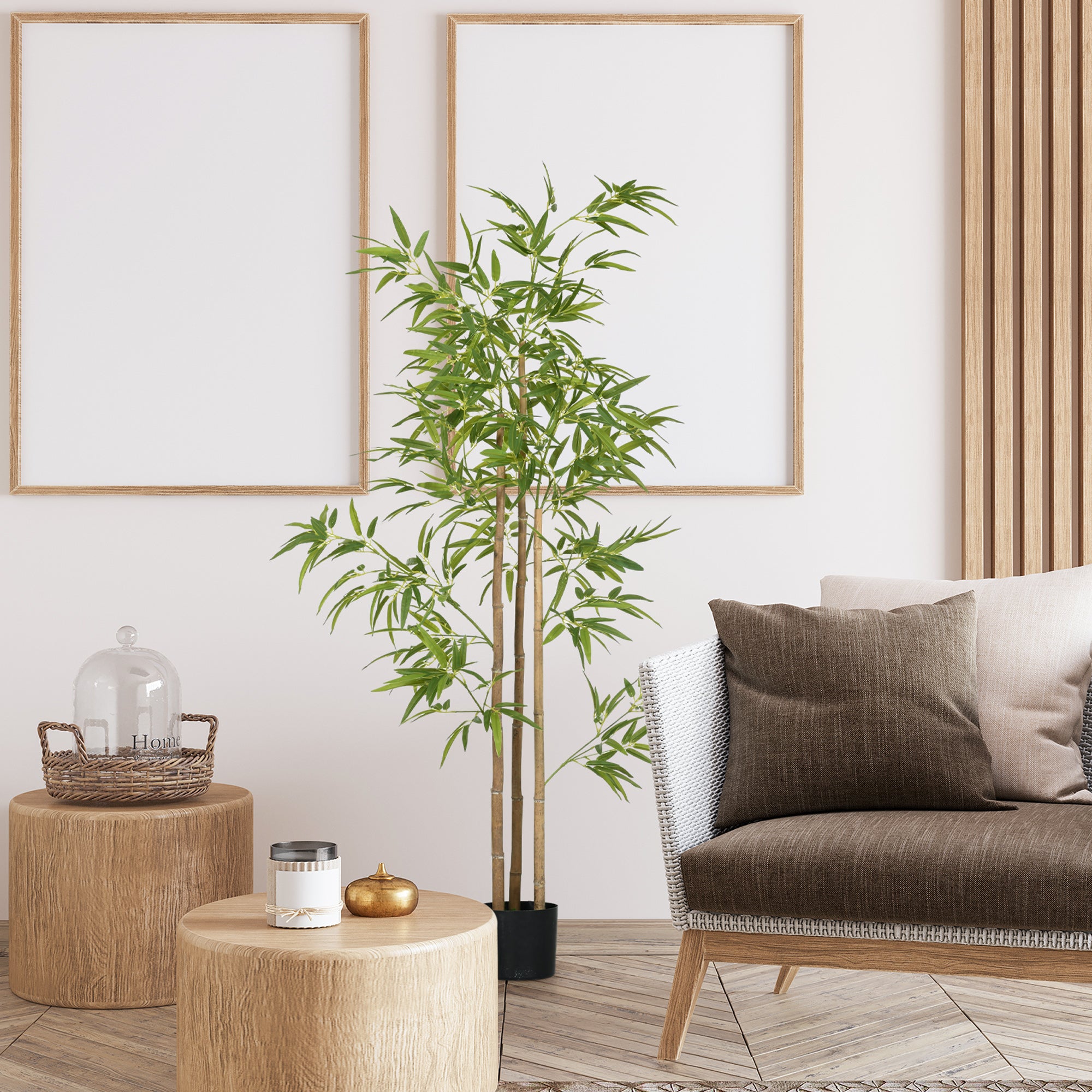 6ft Artificial Tree, Indoor Fake Bamboo with Pot, for Home Office Living Room Decor Artificial Trees at Gallery Canada