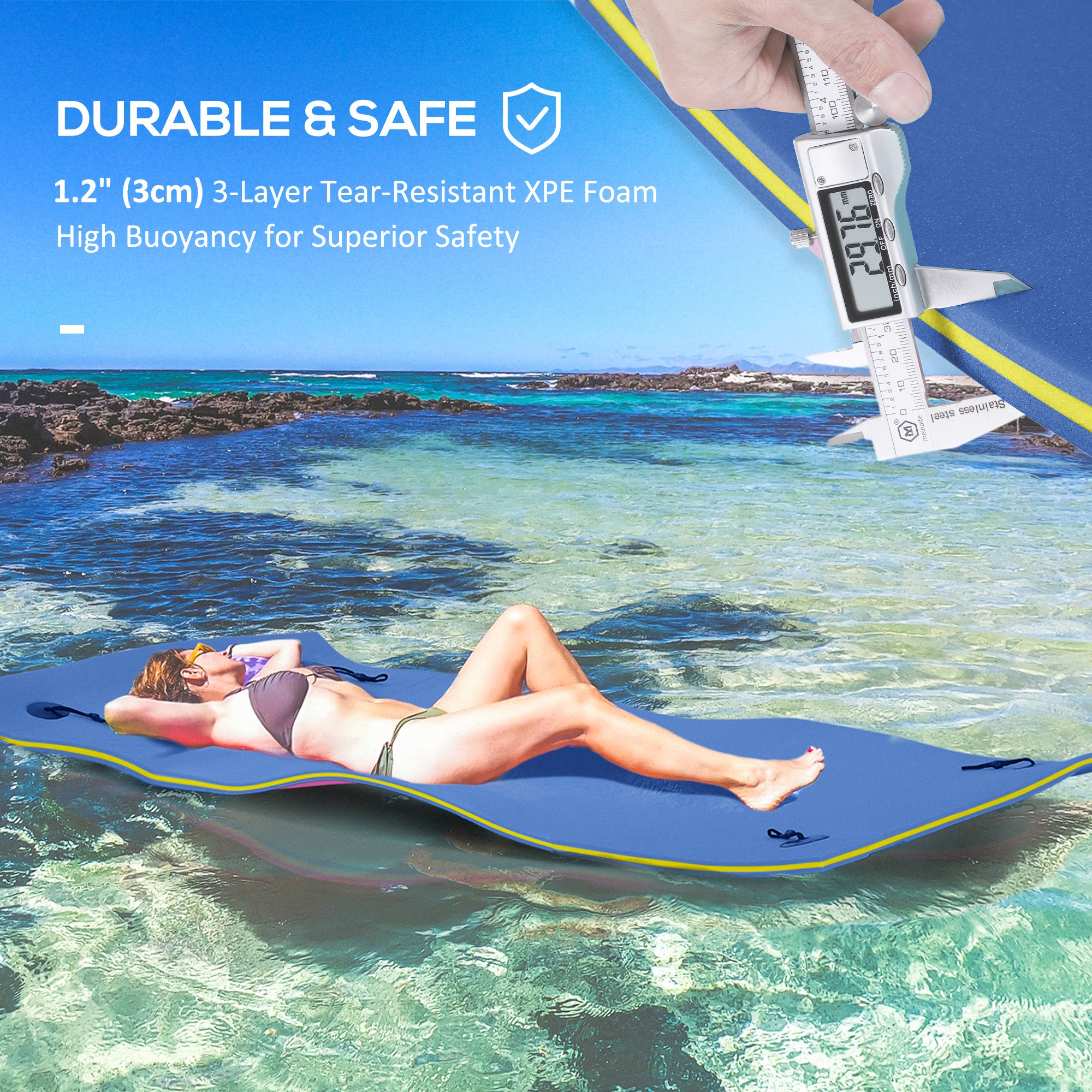 7.5x4ft Floating Mat Floating Lily Pad Water Carpet Float Aqua Mat Water Recreation and Relaxing in Pool Beach Lake Water Sports & Boating Supplies at Gallery Canada