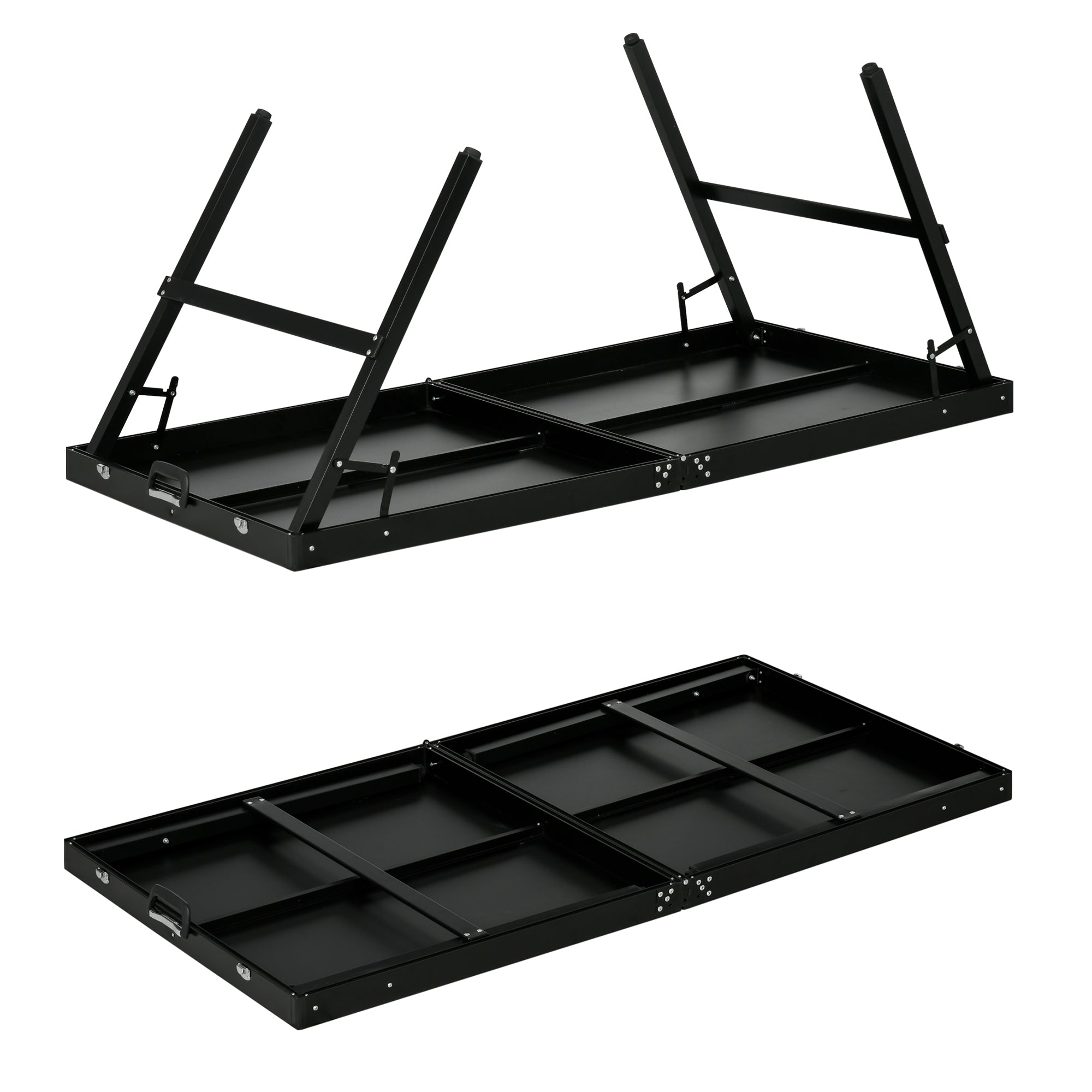 Mini Folding Table Tennis Table with Aluminium Frame, Portable Outdoor Ping Pong Table with Net for Indoor Outdoor Garden Camping, Black Game Tables at Gallery Canada