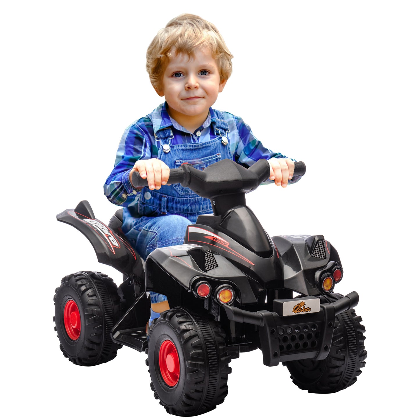 6V Kids ATV Quad w/ Music, Forward, for 2-6 Years, Black Electric Toy Cars   at Gallery Canada