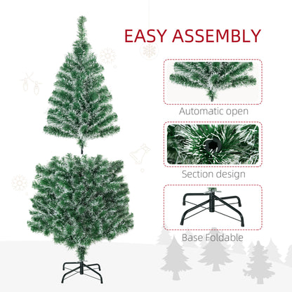 6FT Indoor Christmas Tree Artificial Decoration Xmas Gift with Metal Stand 375 Tips Christmas Trees at Gallery Canada