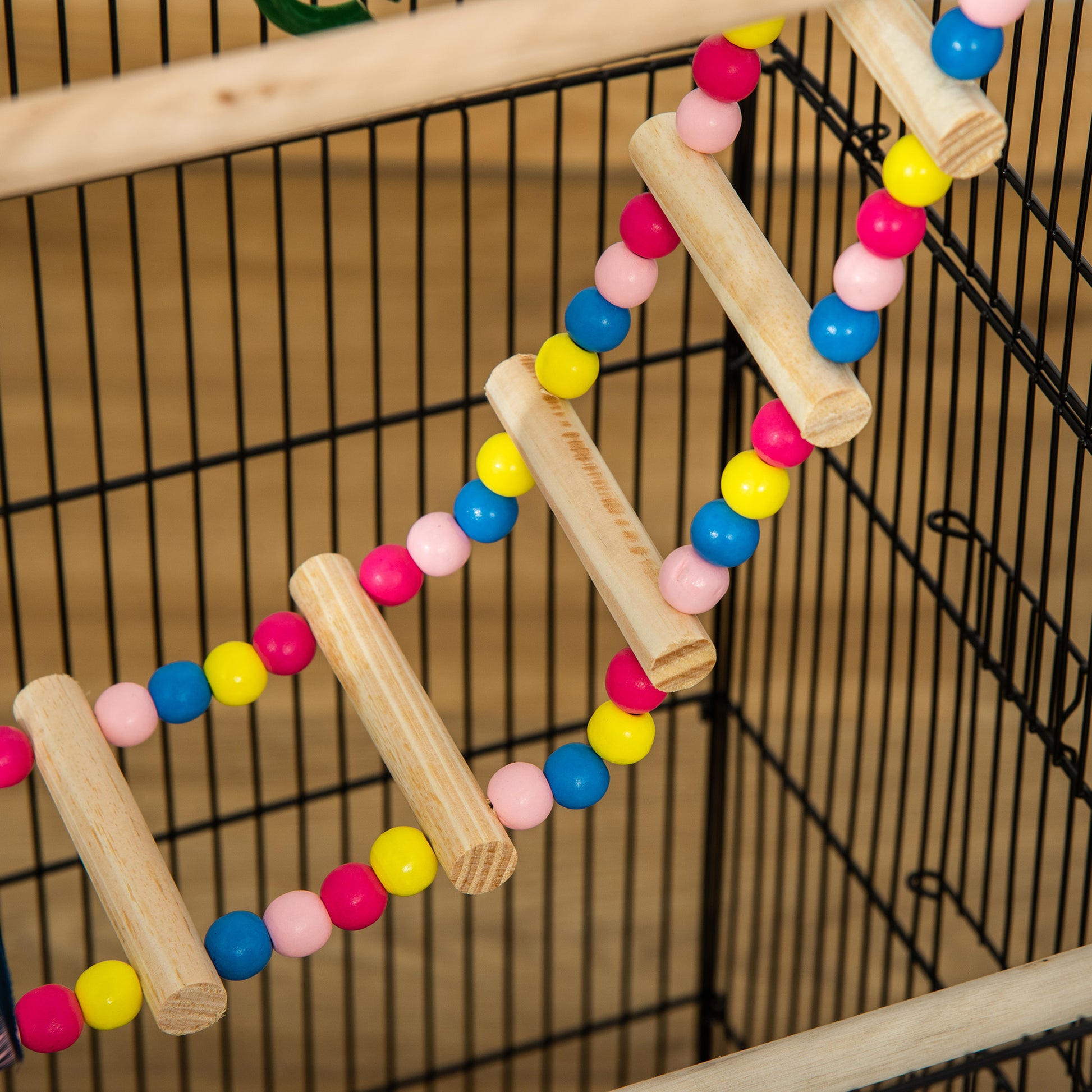 39" Bird Cage for Budgie, Cockatiel, Conure, Small Birds, with Ladder, Swing, Toys, Perches, Tray, Feeding Bowls, Handle Bird Cages   at Gallery Canada