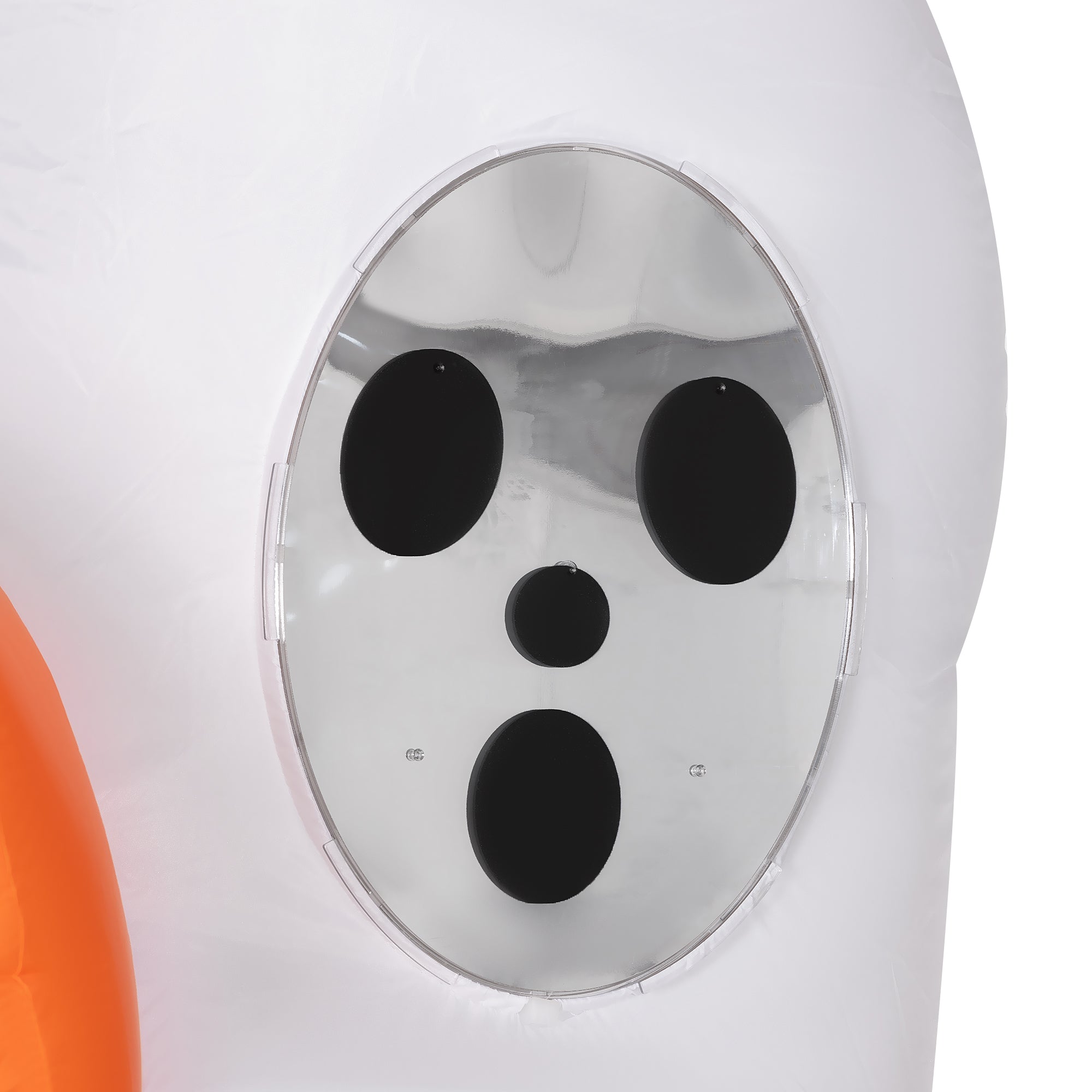 8ft Inflatable Halloween Ghost with Mirror Face Holding A Pumpkin, Outdoor Blow-Up Decoration, LED Garden Display Halloween Decorations   at Gallery Canada