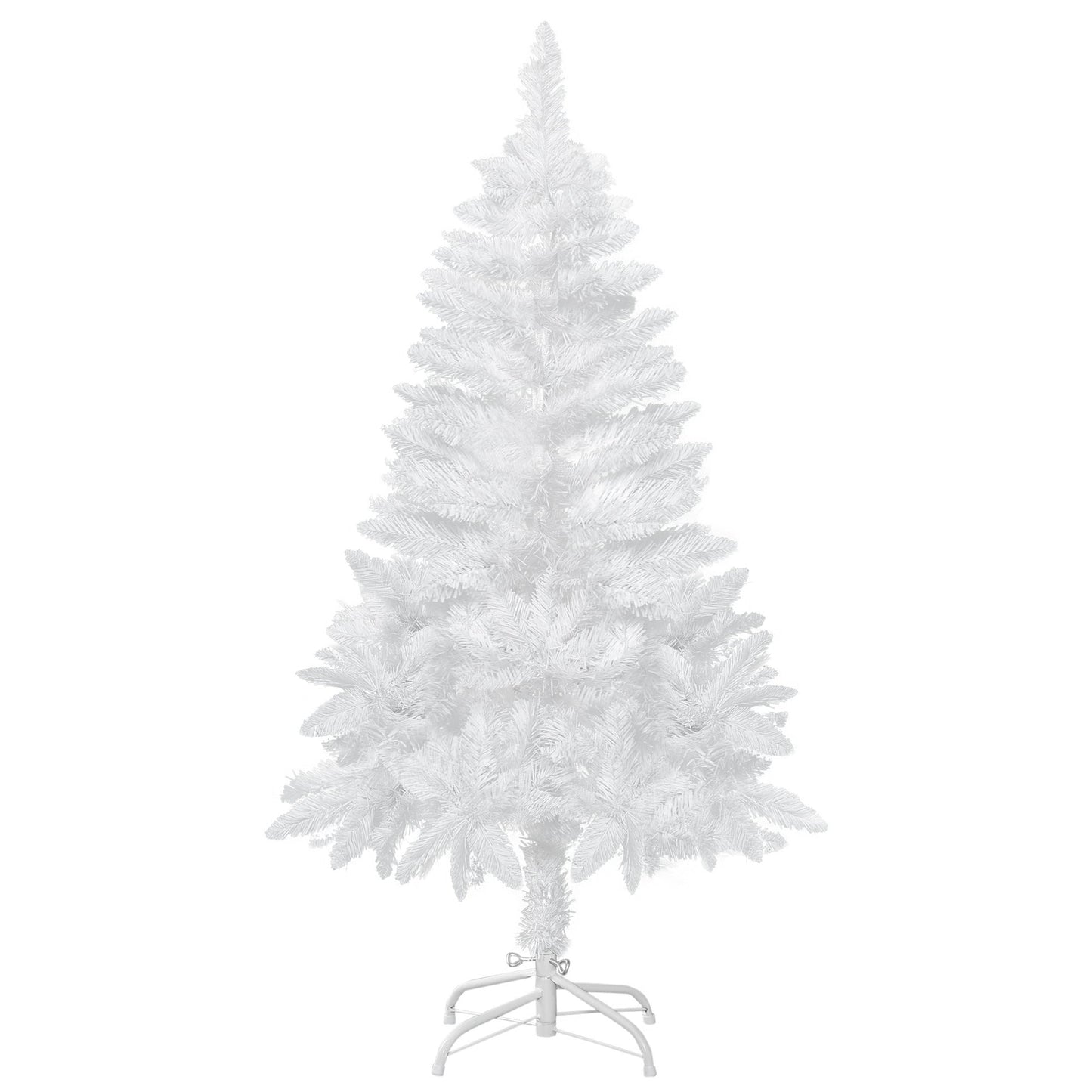 4ft Artificial Christmas Tree with Pine Realistic Branches, Auto Open, for Indoor Decoration, White Artificial Christmas Trees White  at Gallery Canada