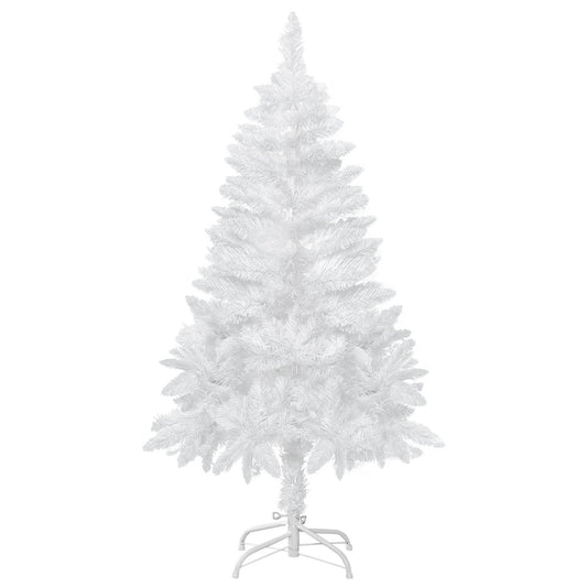 4ft Artificial Christmas Tree with Pine Realistic Branches, Auto Open, for Indoor Decoration, White - Gallery Canada
