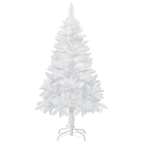 4ft Artificial Christmas Tree with Pine Realistic Branches, Auto Open, for Indoor Decoration, White