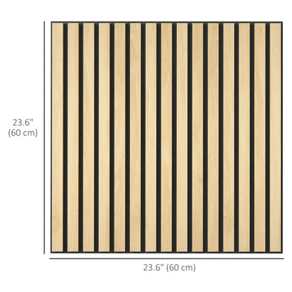 24"x24" Wood Panels for Wall, 4 Pack Acoustic Panels, Sound Absorbing Slat Wall For Interior Wall Decor, Home, Oak Home Accessories   at Gallery Canada