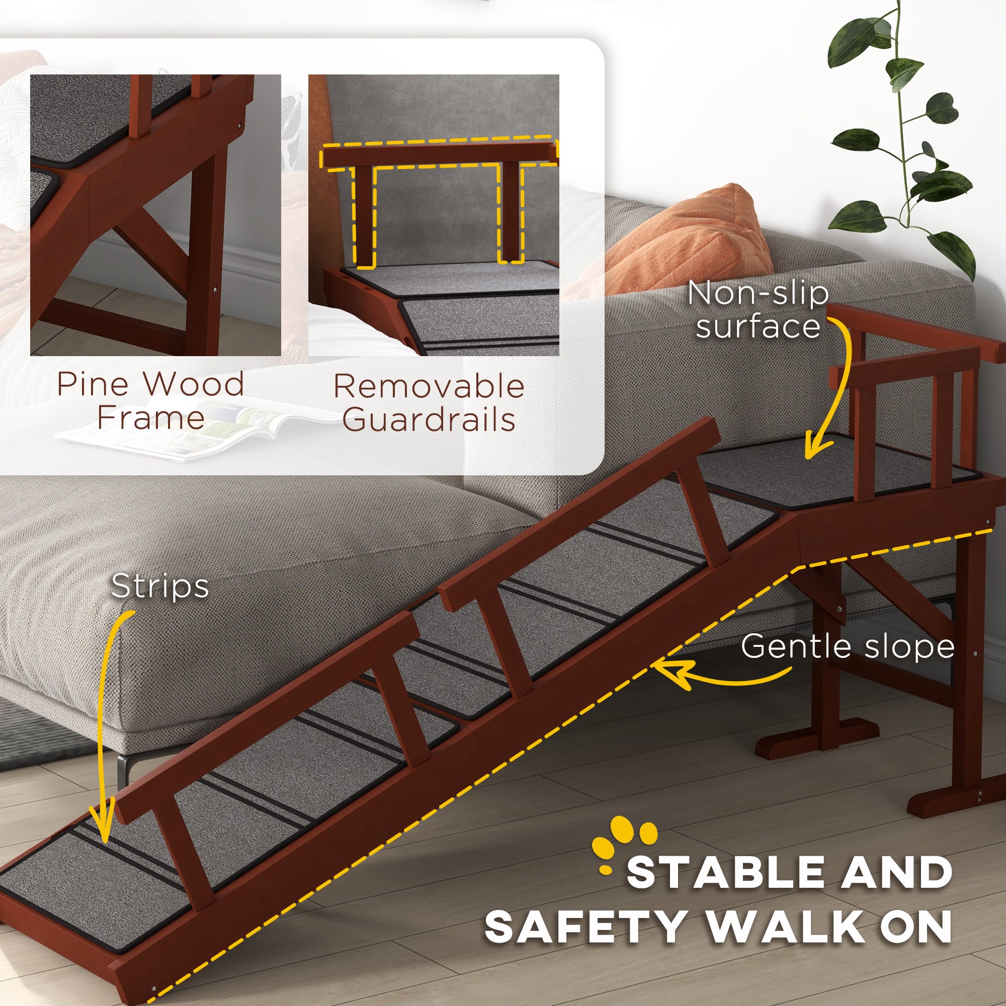 Wooden Dog Ramp for Large Dogs, 60