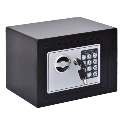 Small Steel Digital Electronic Safe Box Wall Mount Security Case Cabinet Keypad Lock Home Office Hotel Gun Cash Jewelry Black Safes Black  at Gallery Canada