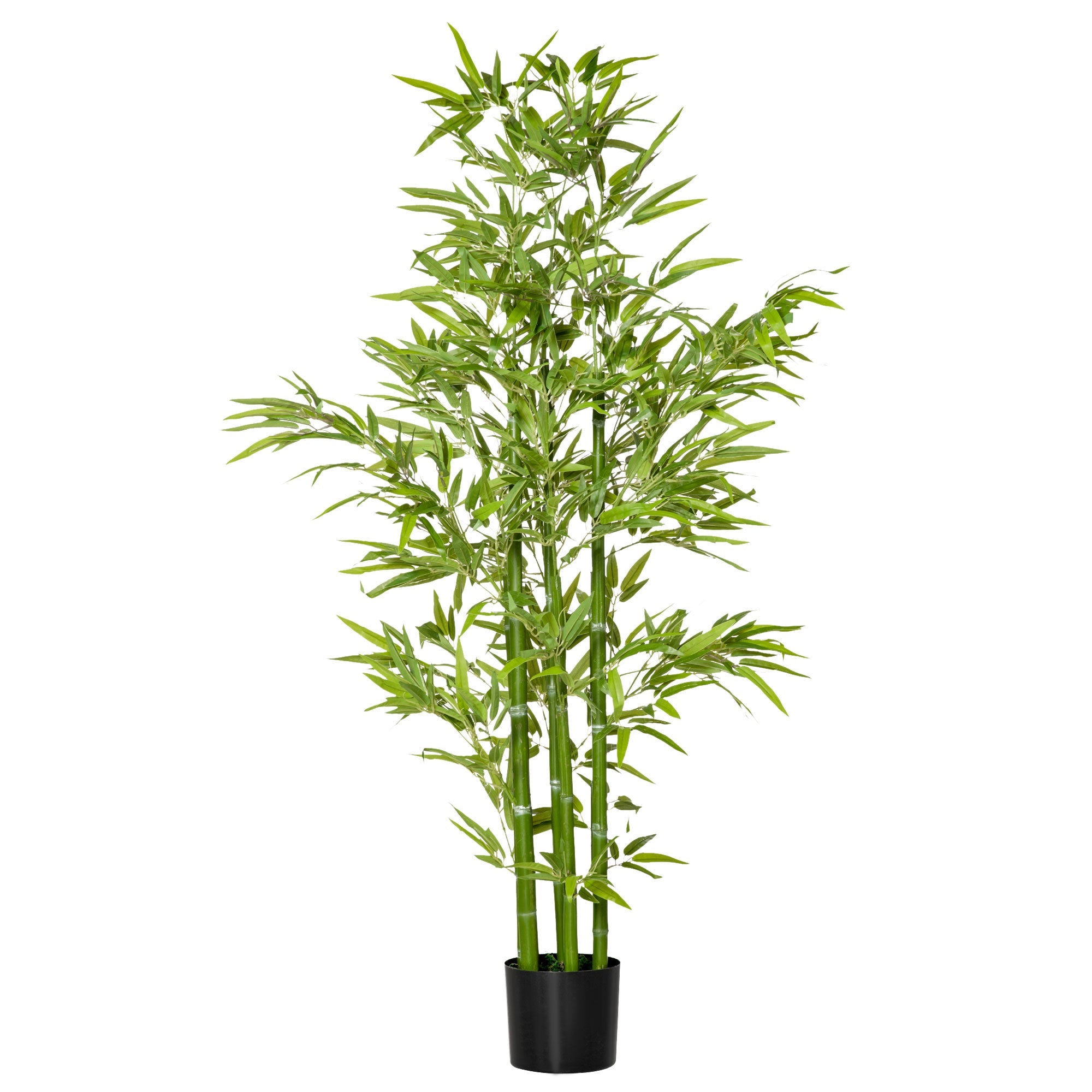 5FT Artificial Bamboo Tree Faux Decorative Plant in Nursery Pot for Indoor Outdoor Décor Artificial Trees Green  at Gallery Canada