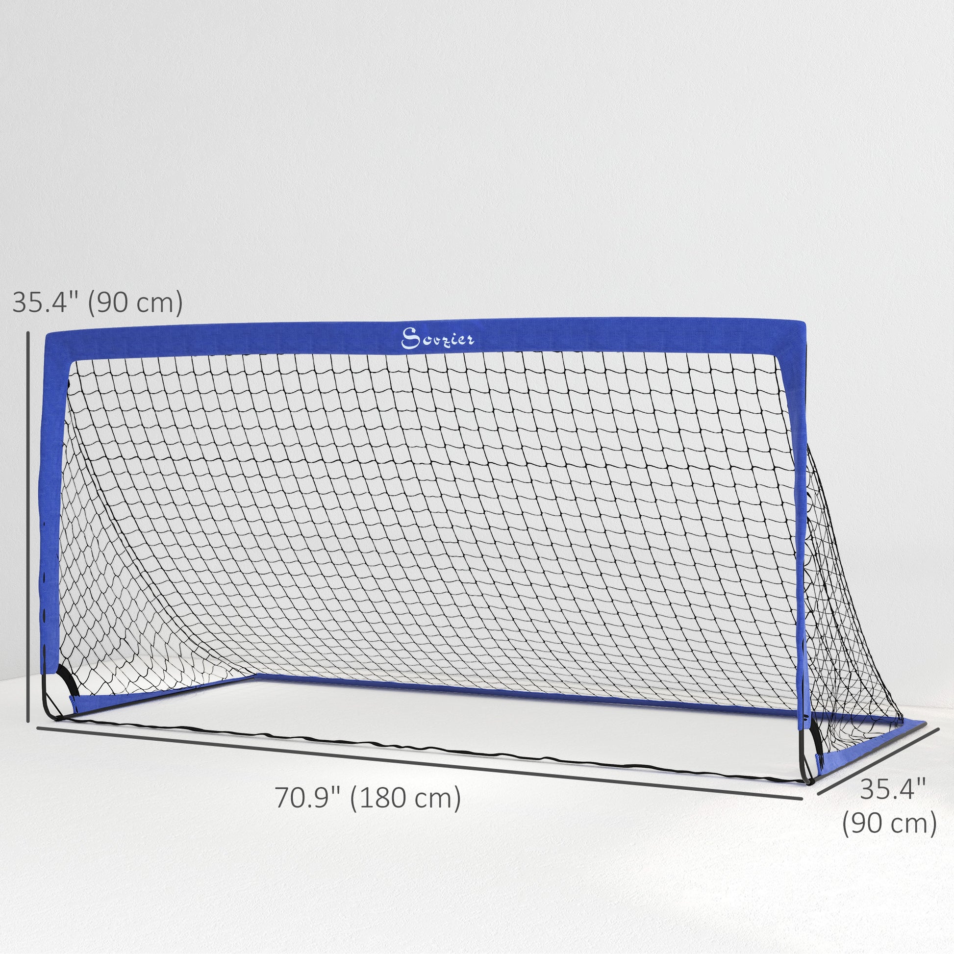 Set of 2 Soccer Nets for Backyard, Portable Soccer Goal for Practice with Carry Bag Football   at Gallery Canada