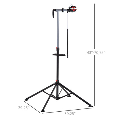 Bike Repair Work Stand Adjustable Telescopic Arm 70.75" Rack Tool Tray Cycle Bike Repair Stands   at Gallery Canada