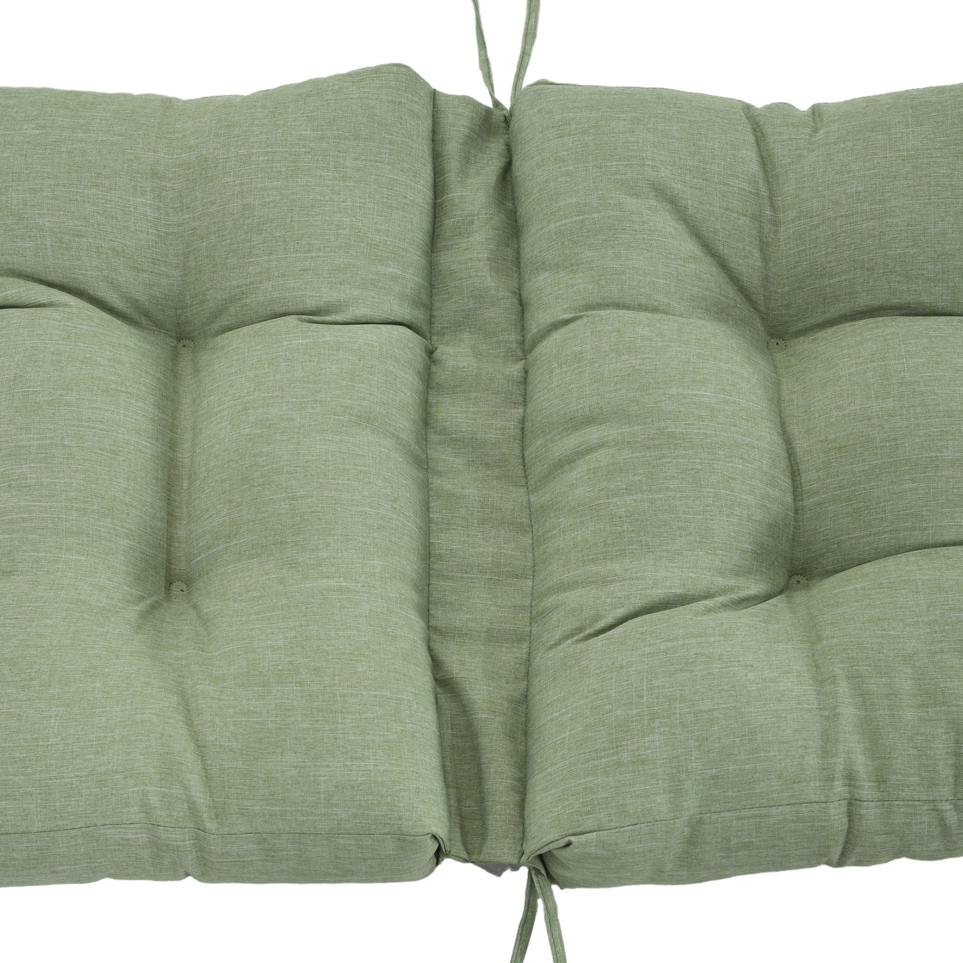 Outdoor Patio Chair Seat/Back Chair Cushion Replacement, Tufted Pillow with Thick Filling and String Ties, Light Green Patio Chair Cushions   at Gallery Canada