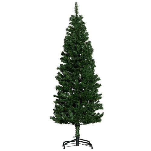 5FT Pencil Christmas Tree, Artificial Christmas Tree with Automatic Open for Home Party, Green