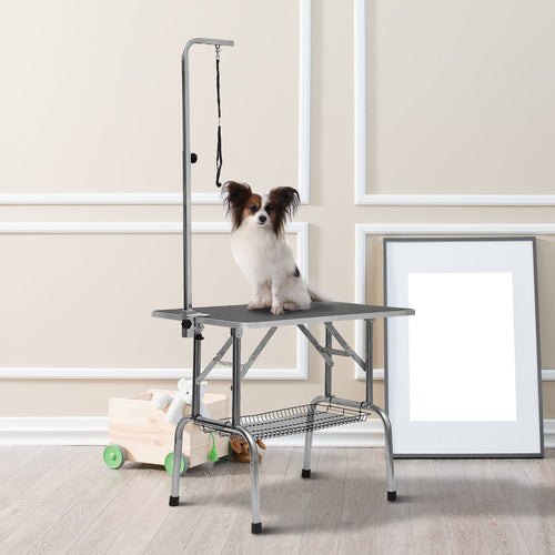 36-inch Dog Grooming Table Stainless Steel QUALITY GUARANTEED with Adjustable Arm and Basket