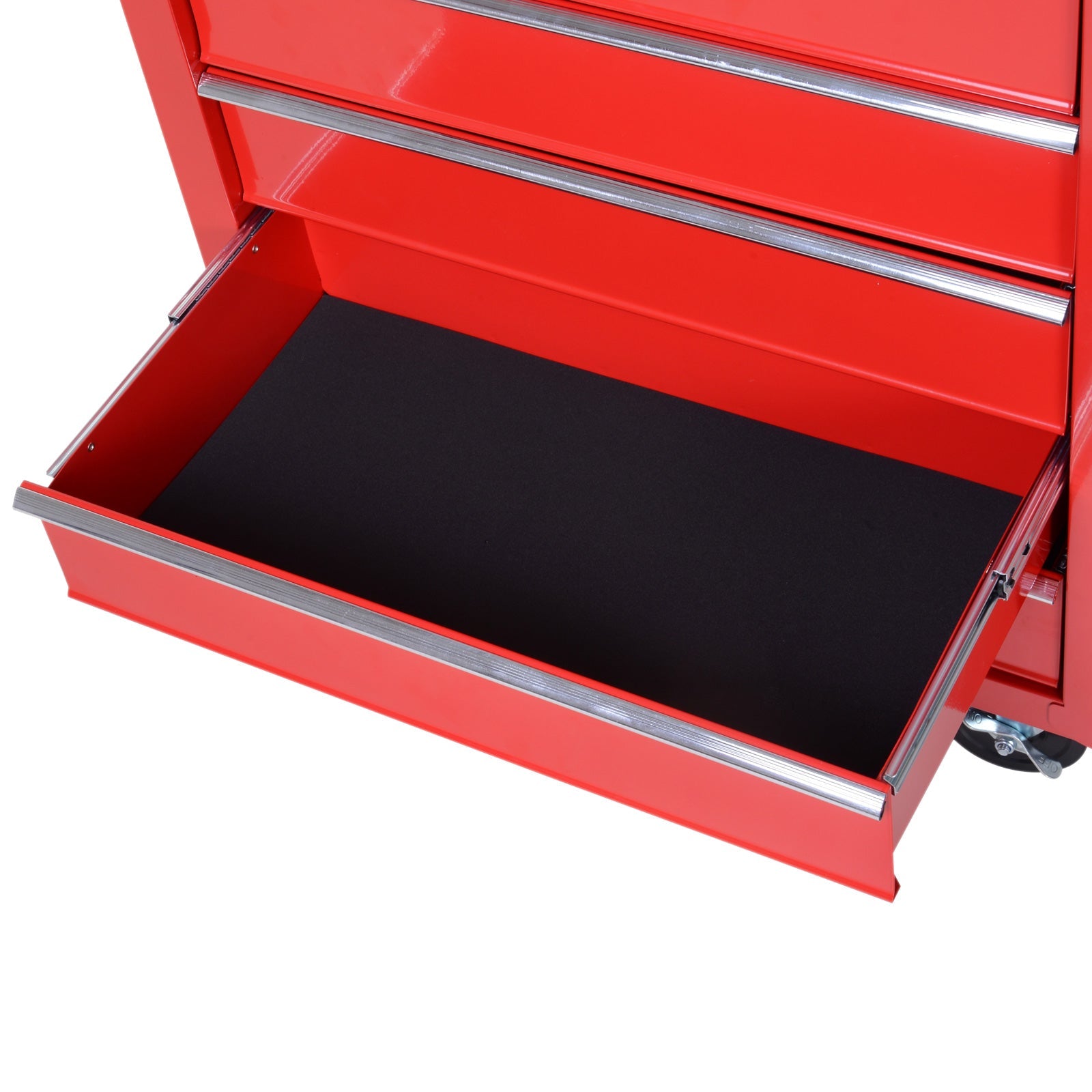 5 Drawer Roller Tool Chest, Mobile Lockable Toolbox, Storage Organizer with Handle for Workshop Mechanics Garage, Red Tool Organizers   at Gallery Canada