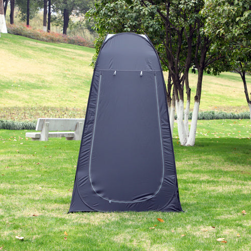Pop Up Shower Tent, Portable Privacy Room for Outdoor Changing, Dressing, Fishing Storage with Carrying Bag, Black