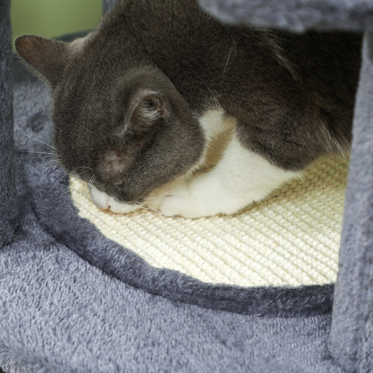 71" Cat Tree, Cat Tower with Scratching Posts, Sisal Pad, Cat Condo, Bed, Hammock, Platforms, Toy Balls, Dark Grey Cat Towers   at Gallery Canada