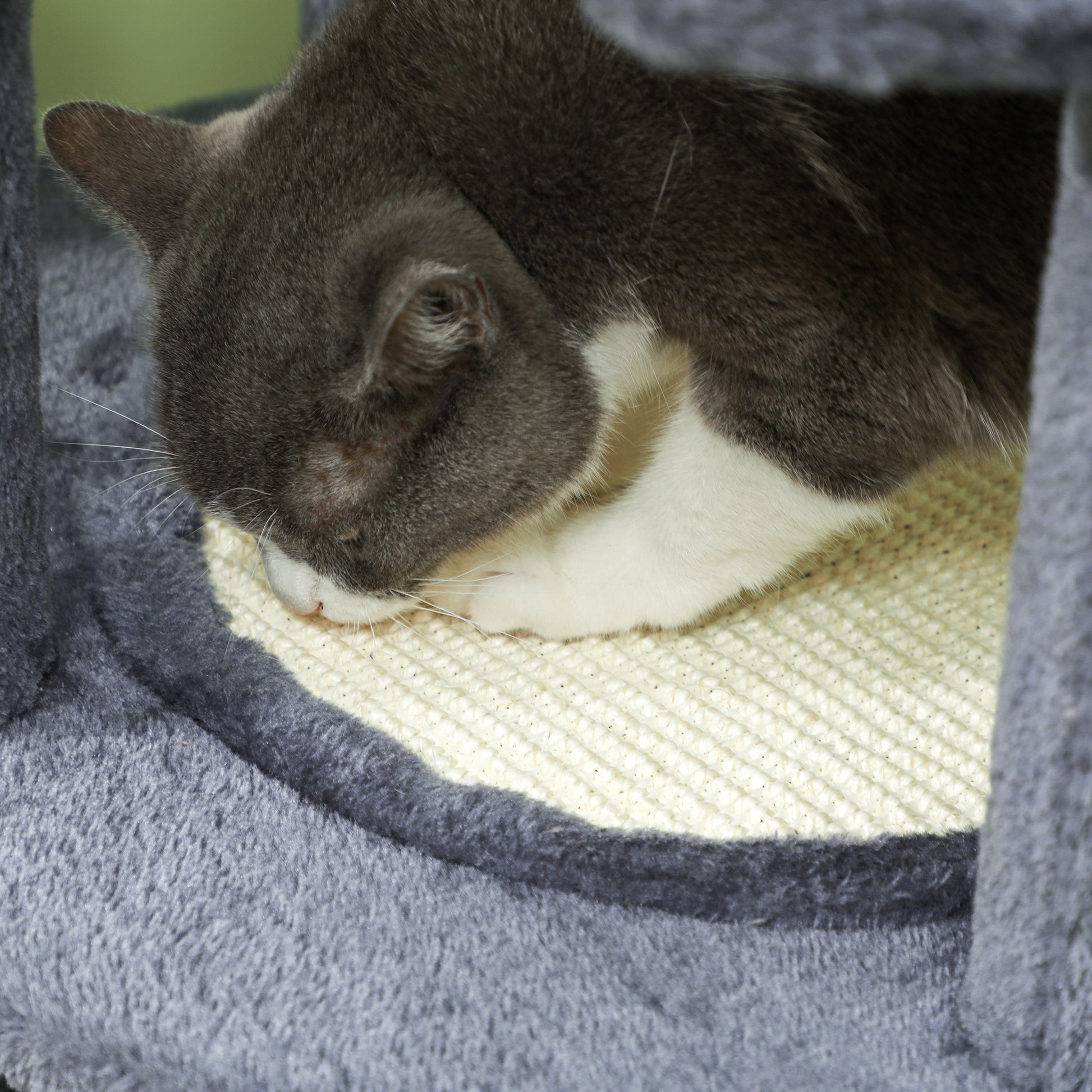 71" Cat Tree, Cat Tower with Scratching Posts, Sisal Pad, Cat Condo, Bed, Hammock, Platforms, Toy Balls, Dark Grey Cat Towers   at Gallery Canada