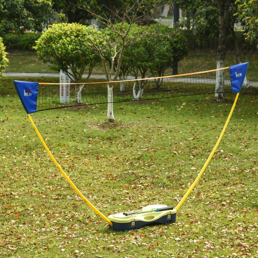 Foldable 9.5x5 ft Portable Badminton Net Set with Rackets & Shuttlecocks, Multi Colour Badminton Multi Colour  at Gallery Canada