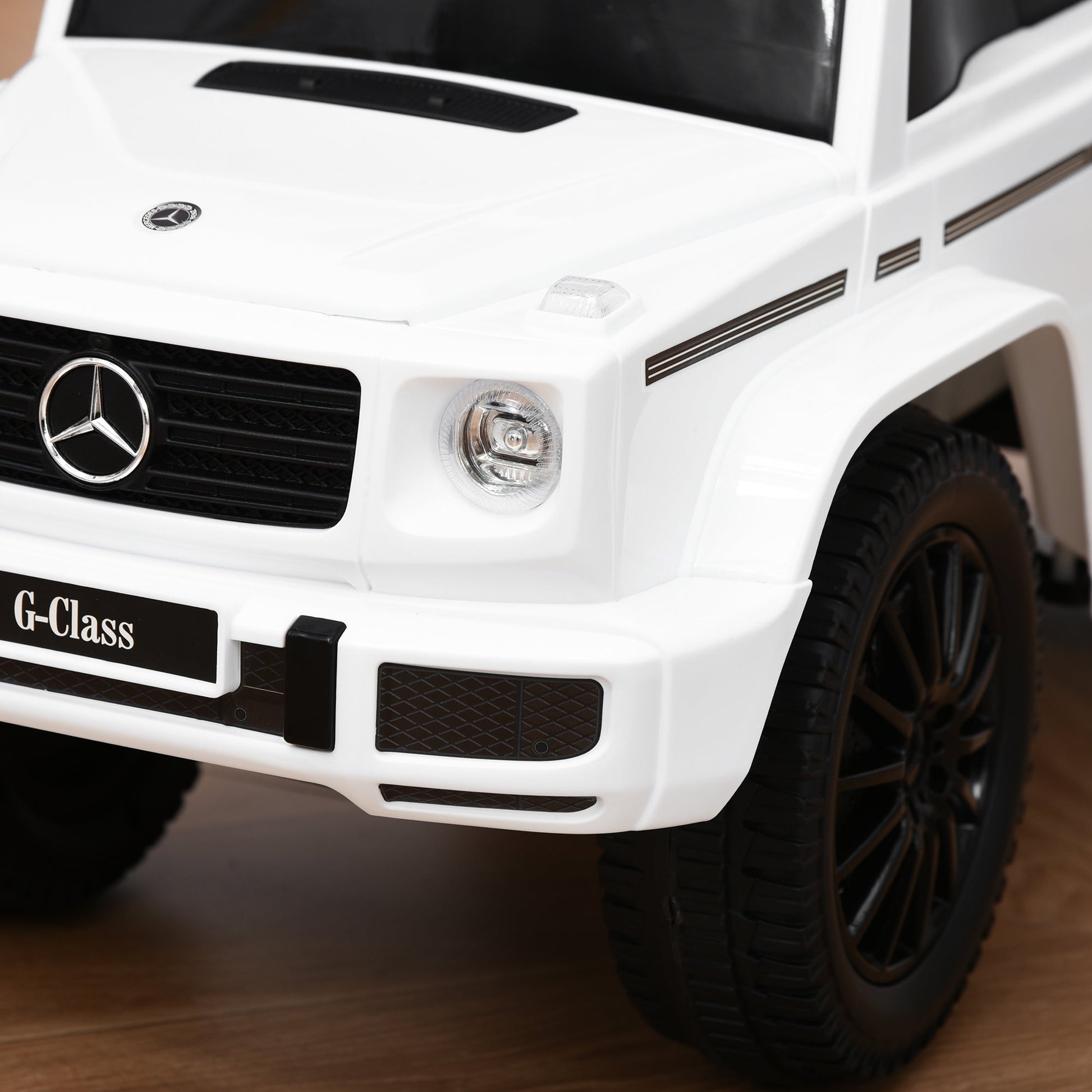 Compatible Baby Toddler Push Car Foot-to-Floor Ride-On Wheel Mercedes-Benz G350 Licensed White Push Cars for Toddlers   at Gallery Canada