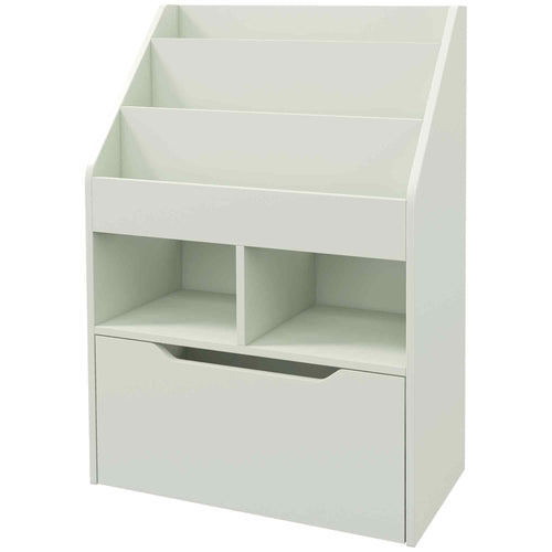 Kids Bookcase with Storage Drawer for Books, Reading Nook, for Classroom, Bedroom, Playroom, Green