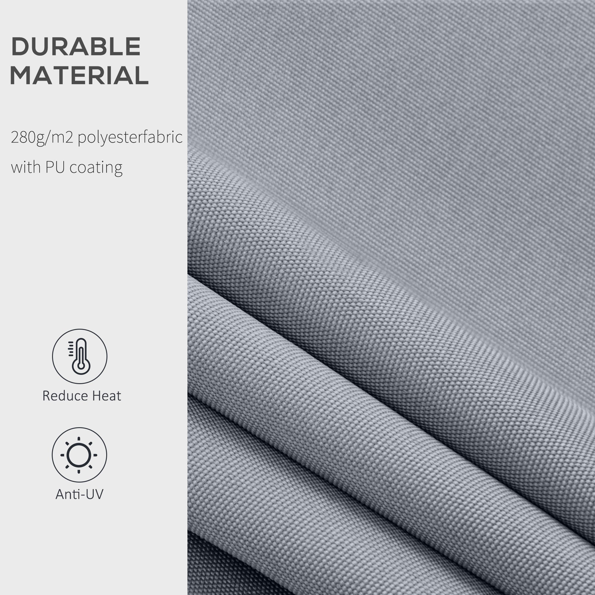 8' x 7' Retractable Awning, Patio Awnings, Sunshade Shelter with 280 g/m² UV &; Water-Resistant Fabric and Aluminum Frame for Deck, Balcony, Yard, Grey Deck Awnings at Gallery Canada