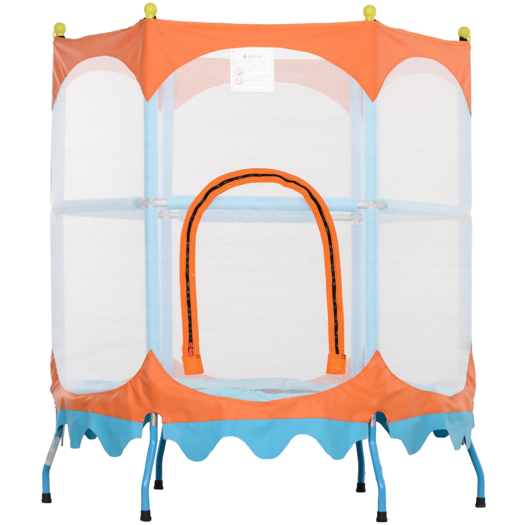 Trampoline for Kids, 4.6FT Mini Toddler Trampoline Indoor Outdoor with Handlebar, Safety Enclosure Net, Blue Trampolines at Gallery Canada