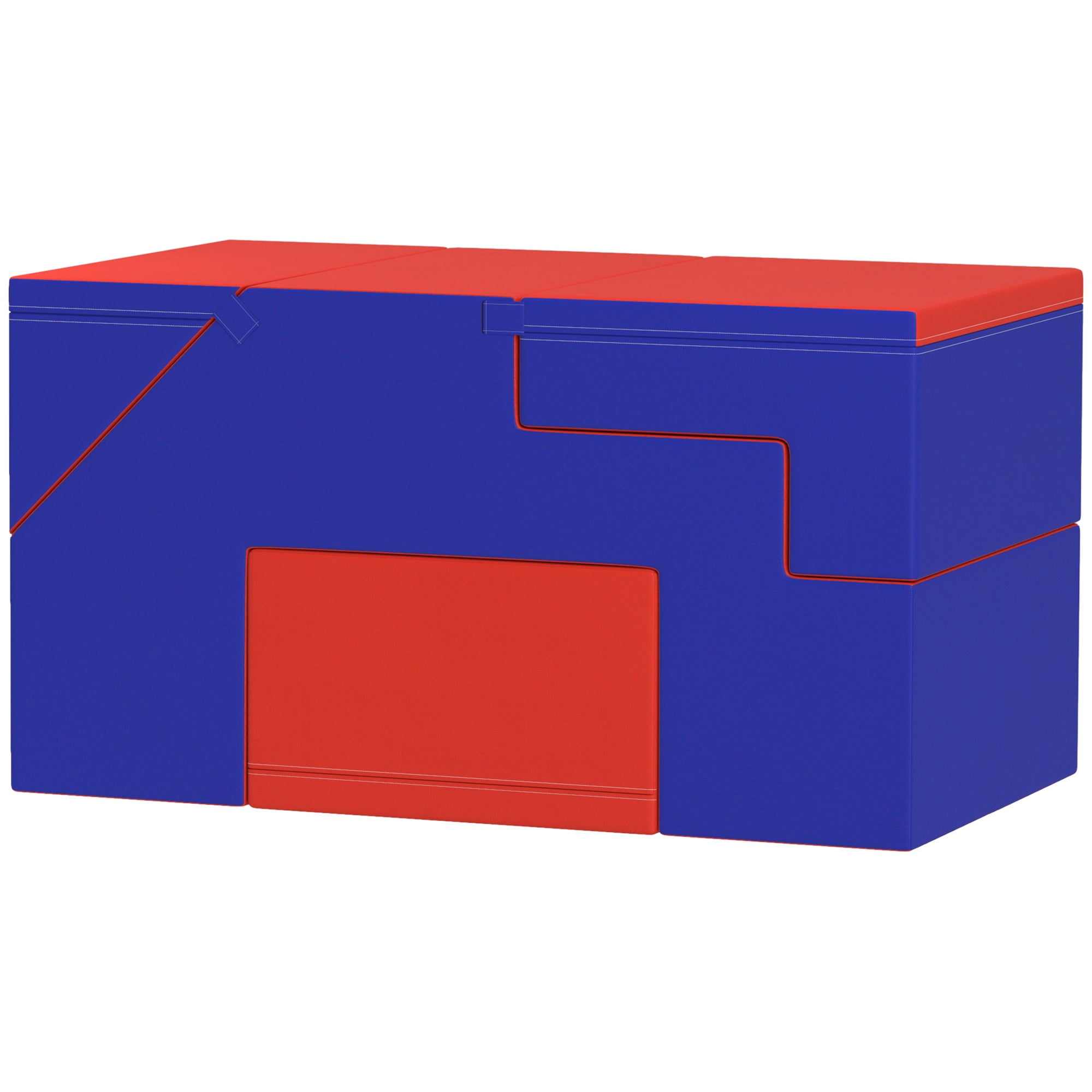 2-Piece Soft Play Kids Foam Play Se for Crawl and Climb, Dark Blue Baby Gym & Playmats Dark Blue, Red at Gallery Canada