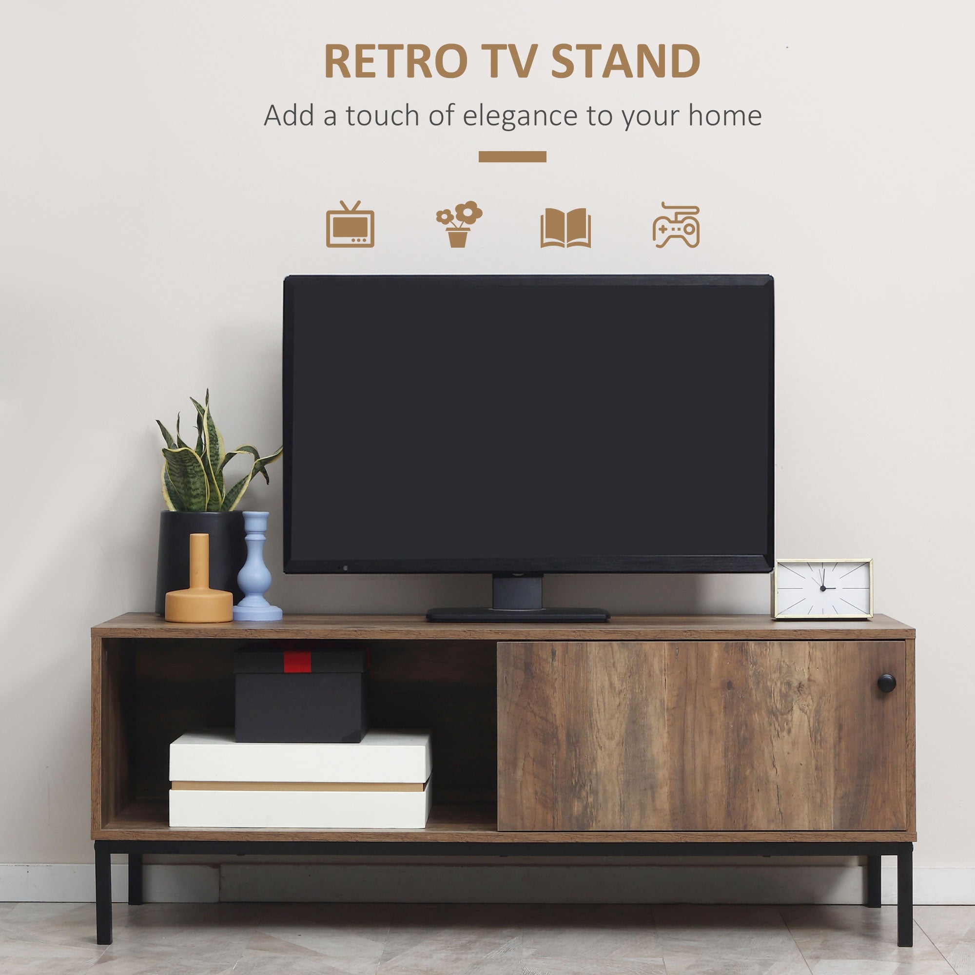 Retro TV Cabinet for TVs up to 50