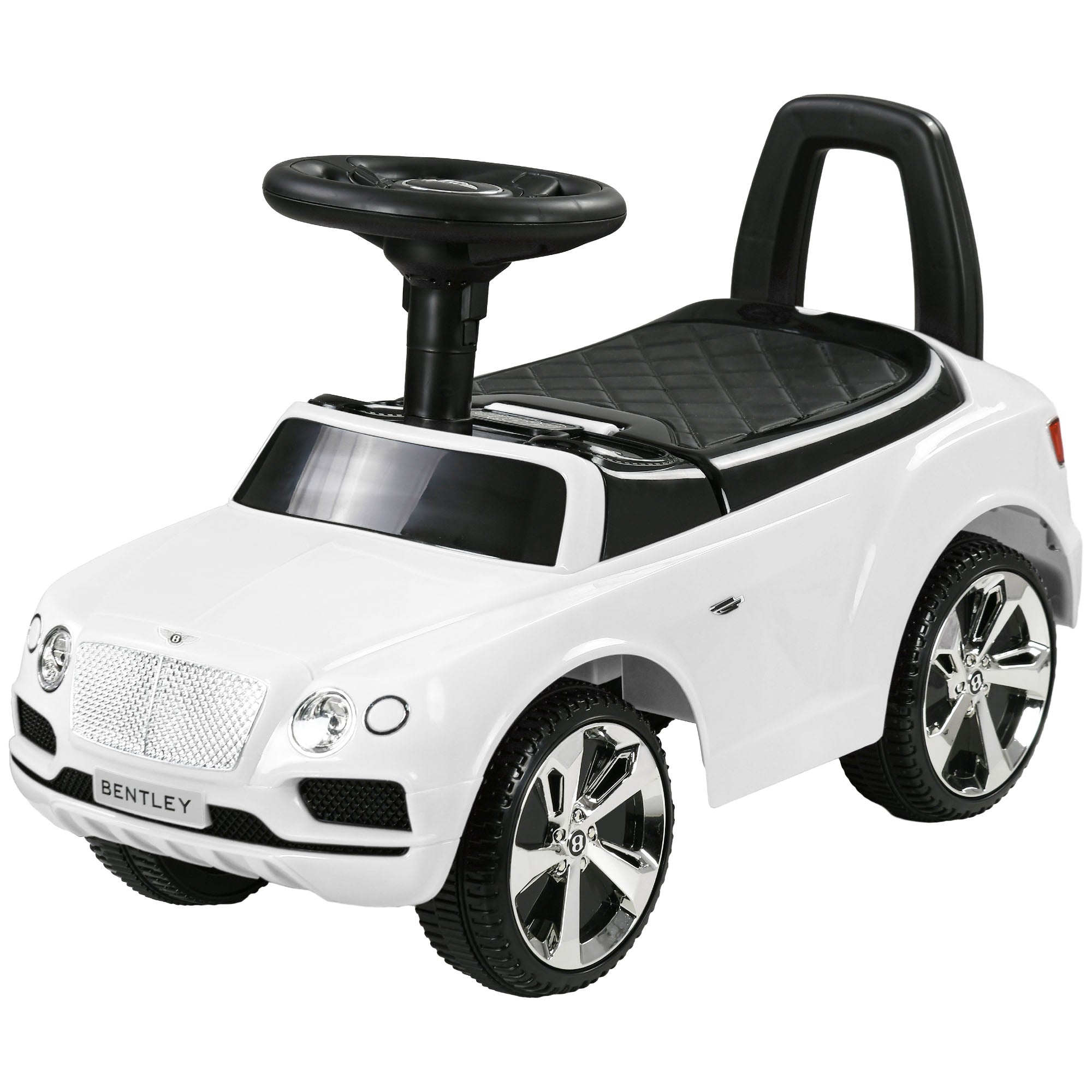 Bentley Bentayga Licensed Baby Car Foot To Floor with Horn Music, Under-Seat Storage, for 18-36 Months, White Push Cars for Toddlers White at Gallery Canada