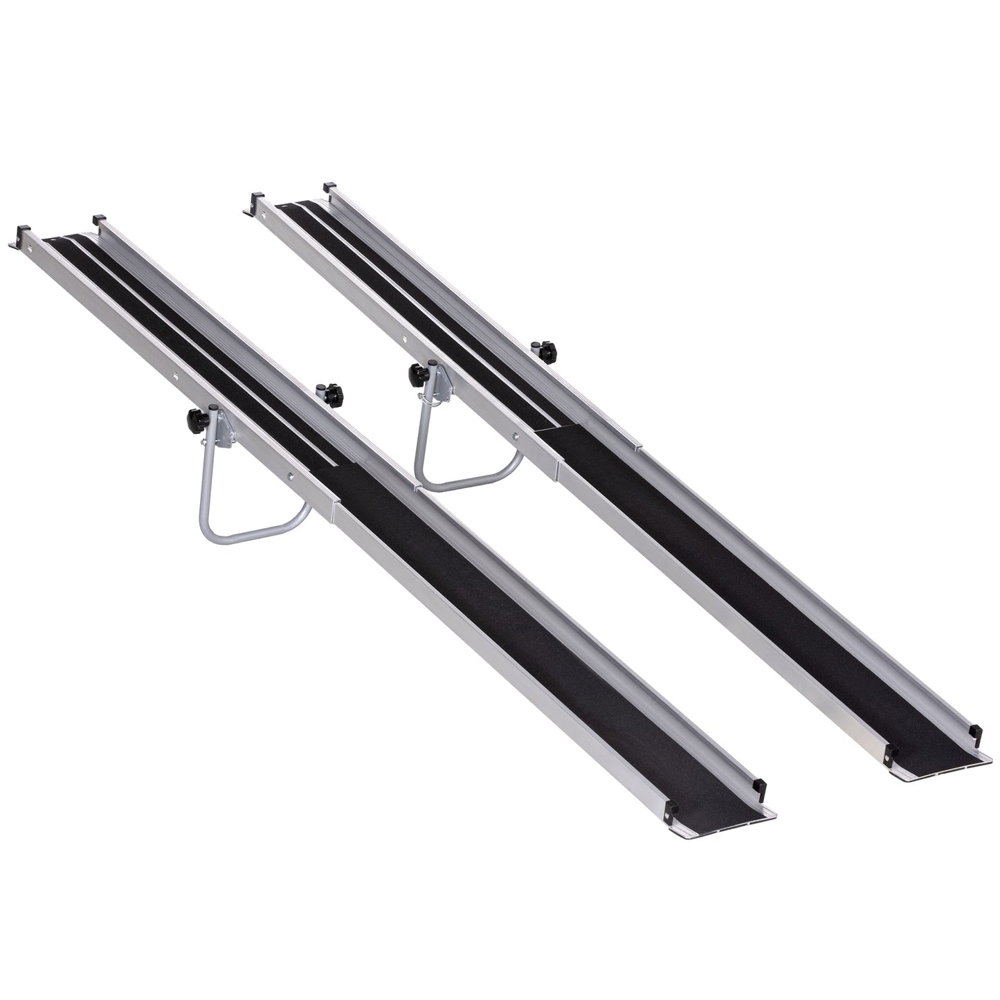 Telescopic Wheelchair Ramp, 8ft, 600 lbs, Aluminium Threshold Ramp, 2 Pack, for Home Steps, Mobility Scooters, Stairs Knee Walker & Wheelchair Ramps   at Gallery Canada