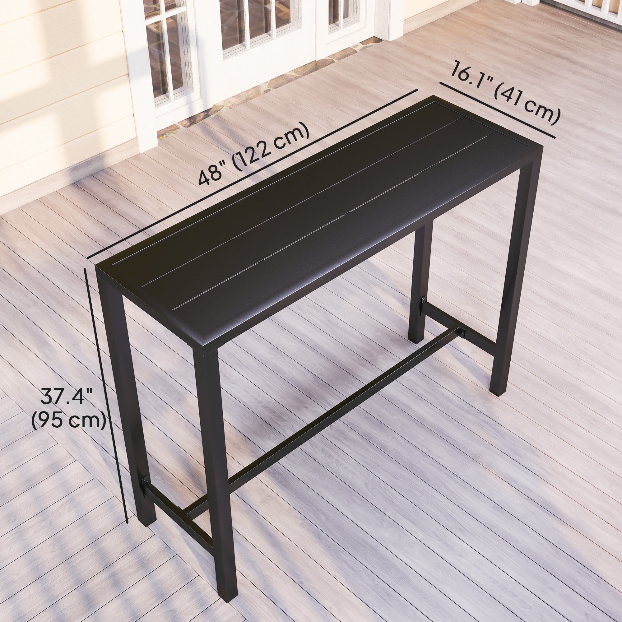 Bar Height Outdoor Table, 48