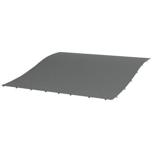 Canopy Replacement, Pergola Shade Cover for 10' x 10' Pergola (Outsunny 84C-038 Series), Dark Grey