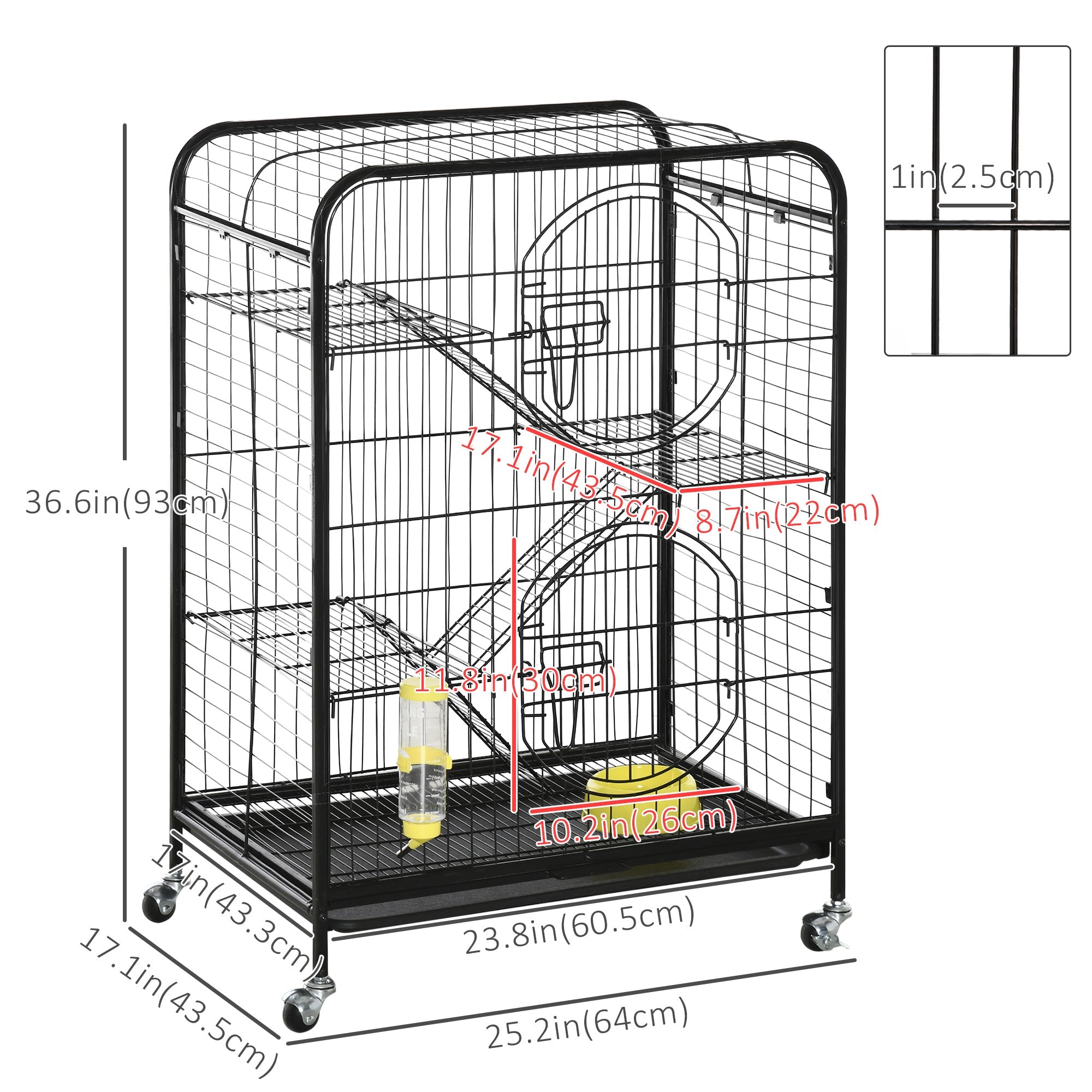 Rolling Small Animal Cage 36.6