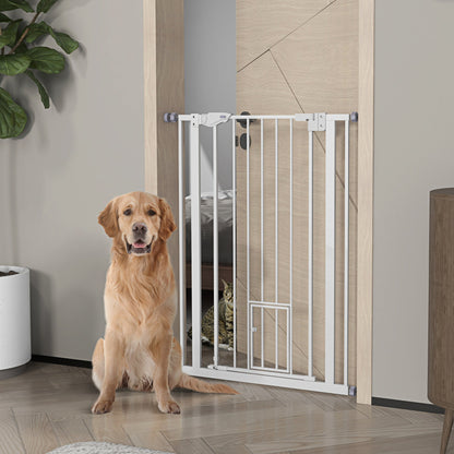 41" Easy Open Indoor Dog Gates for Doorways, House, Stair - White Houses, Kennels & Pens   at Gallery Canada