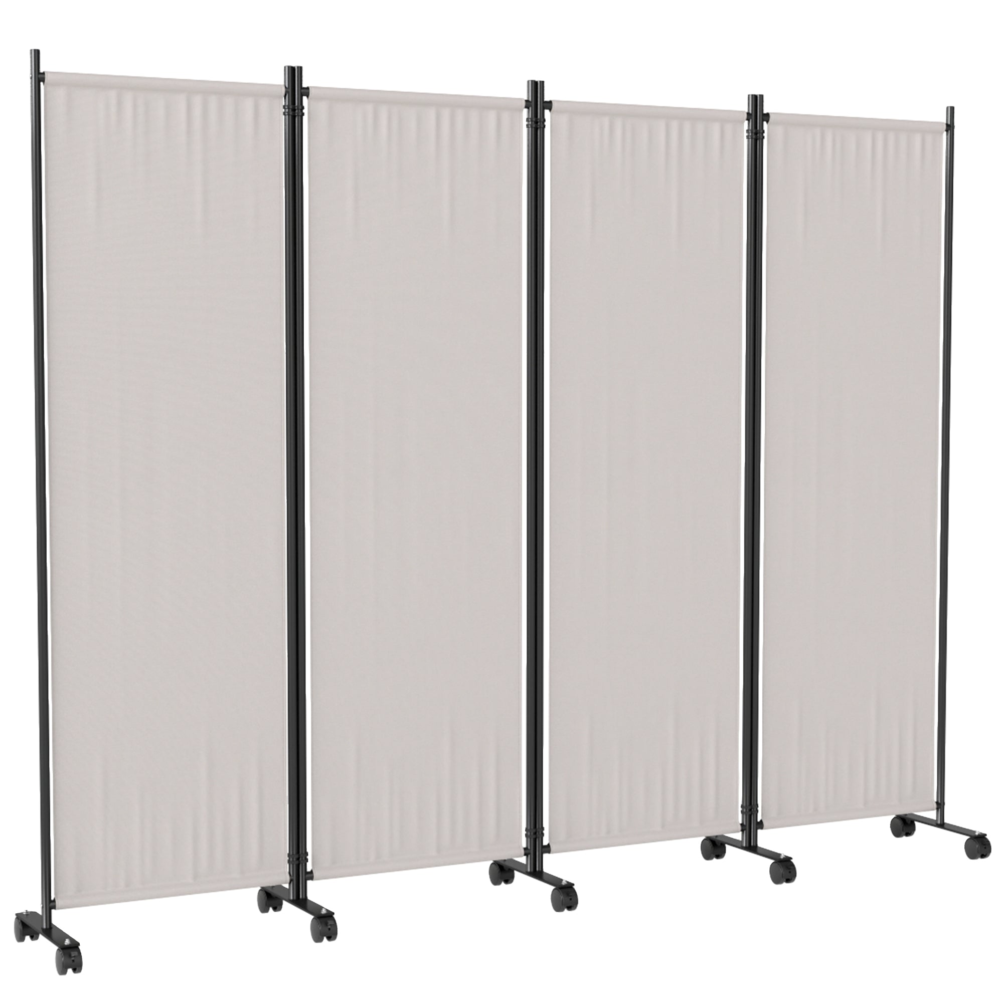 Folding Room Divider with Castor Wheels, Rolling Privacy Screen for Patio Backyard Pool Hot Tub, 5.6ft Tall Side Awnings at Gallery Canada