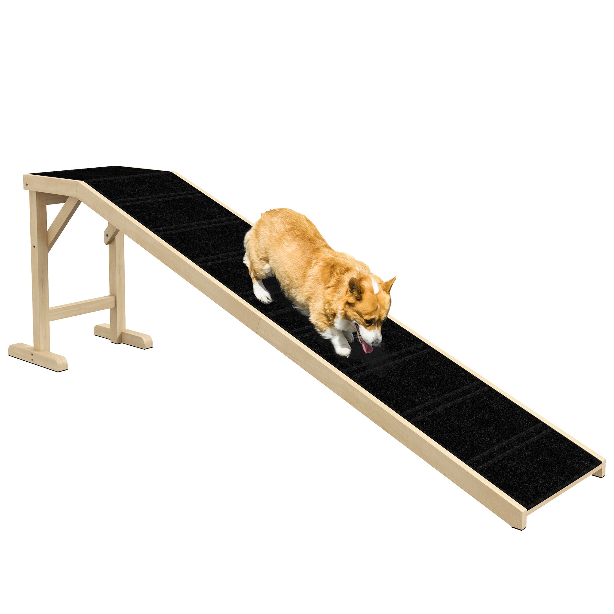 Pet Ramp Bed Steps for Dogs Cats Non-slip Carpet 74