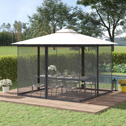 Replacement Mosquito Netting for Gazebo 10' x 13' Black Screen Walls for Canopy with Zippers Gazebos   at Gallery Canada