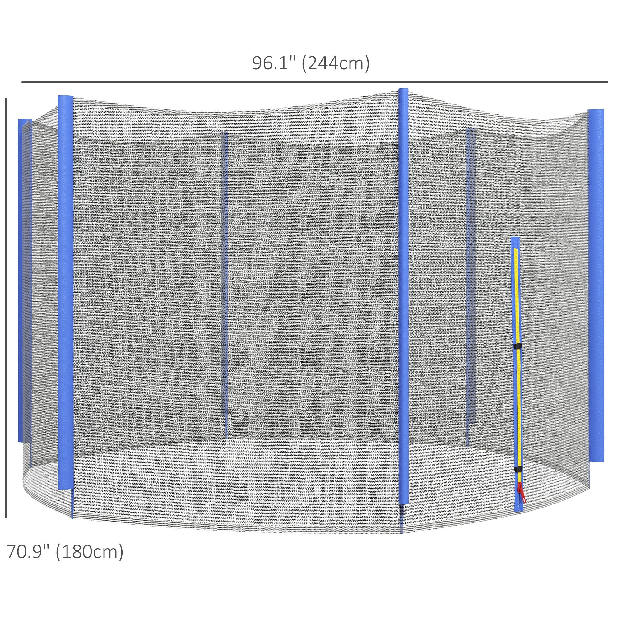 Trampoline Net Enclosure, Trampoline Netting Replacement with Zippered Entrance for 8ft Round Trampoline Trampolines at Gallery Canada