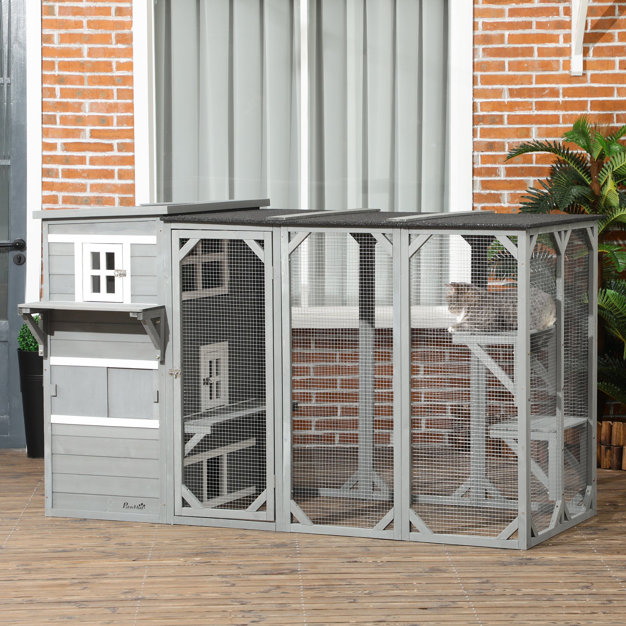 Wooden Cat Catio, 76