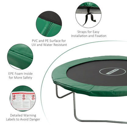 Φ8ft Trampoline Pad Φ96" Spring Safety Replacement Gym Bounce Jump Cover EPE Foam Green Trampolines   at Gallery Canada